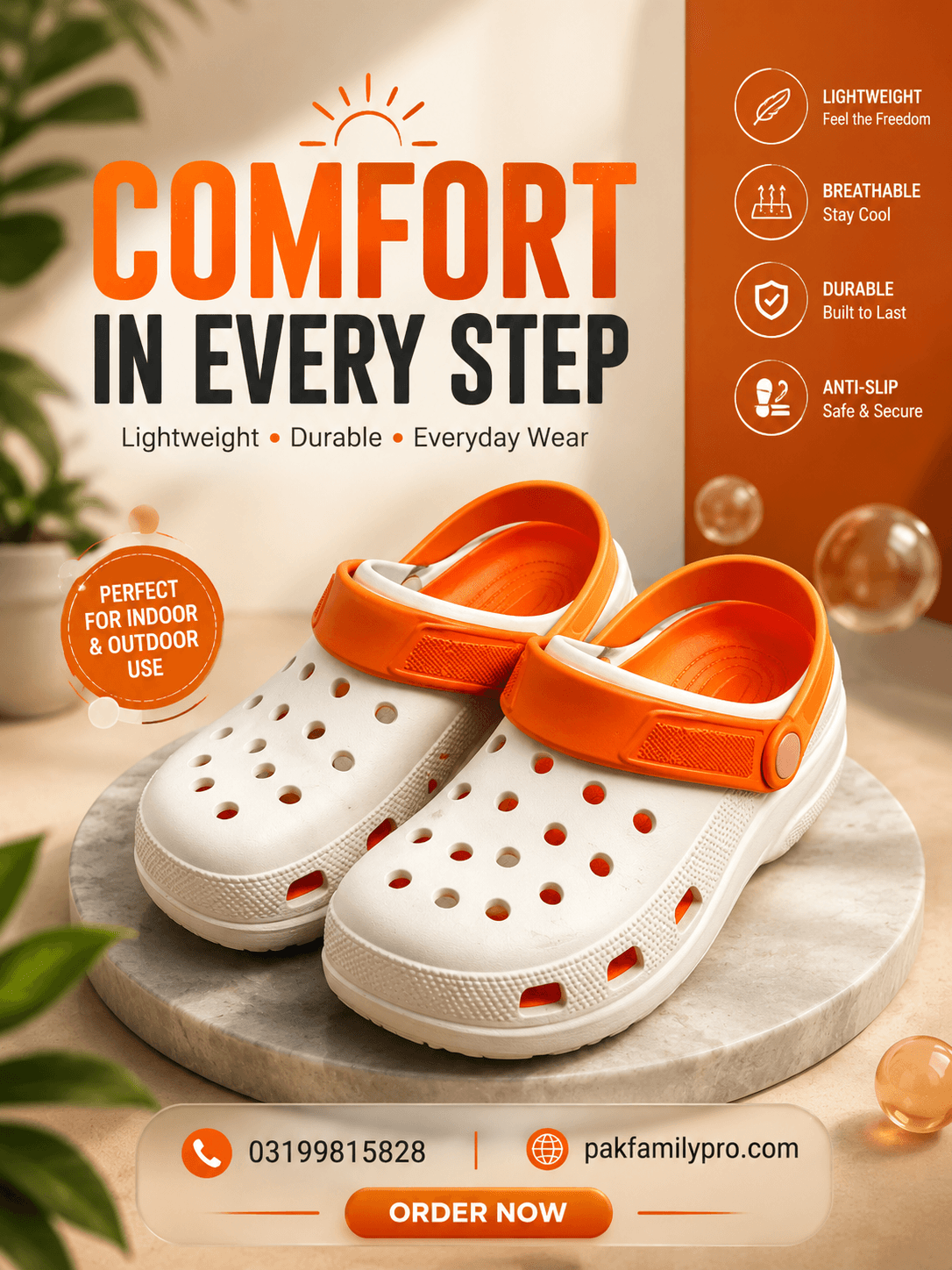Comfort slippers color option