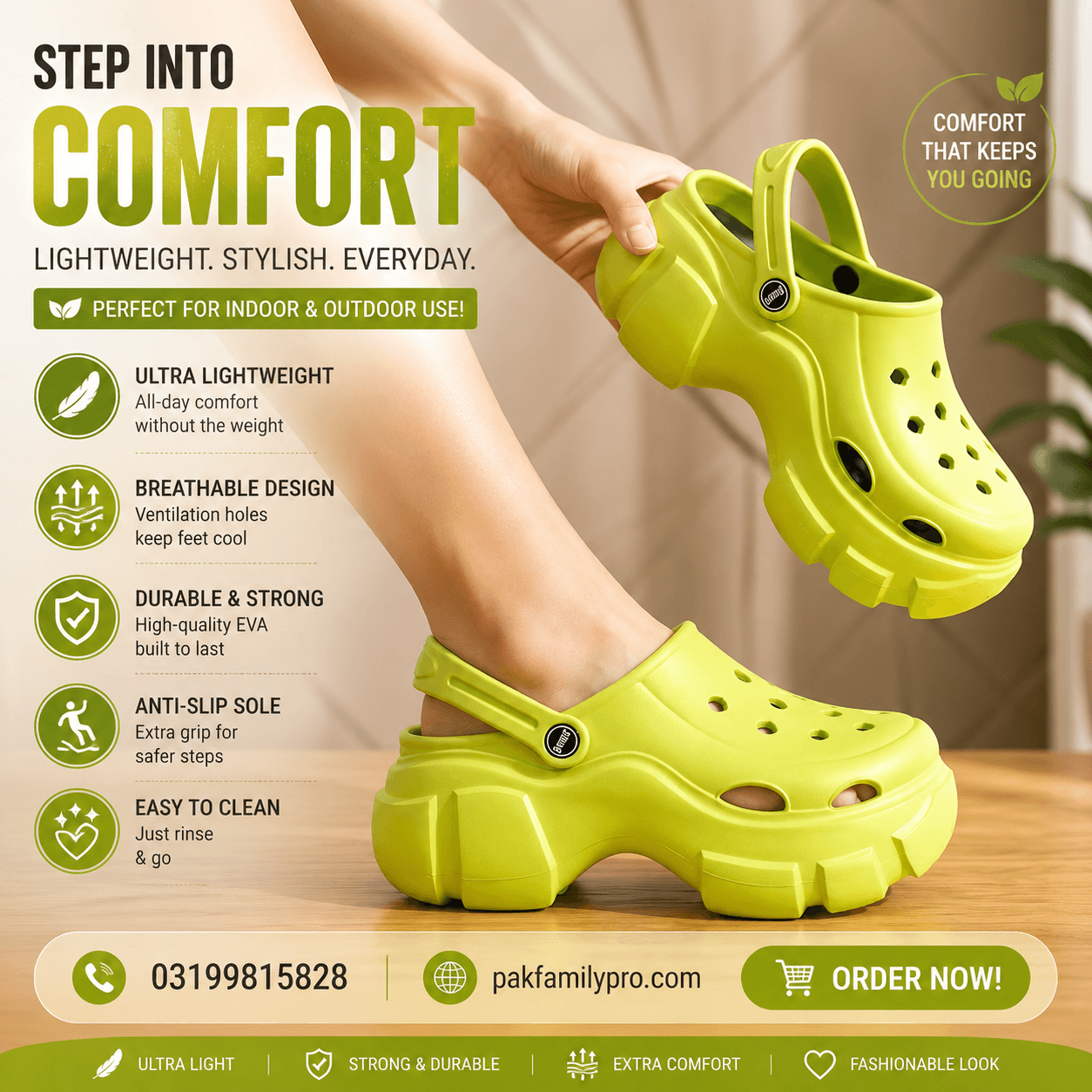Comfort slippers product visual